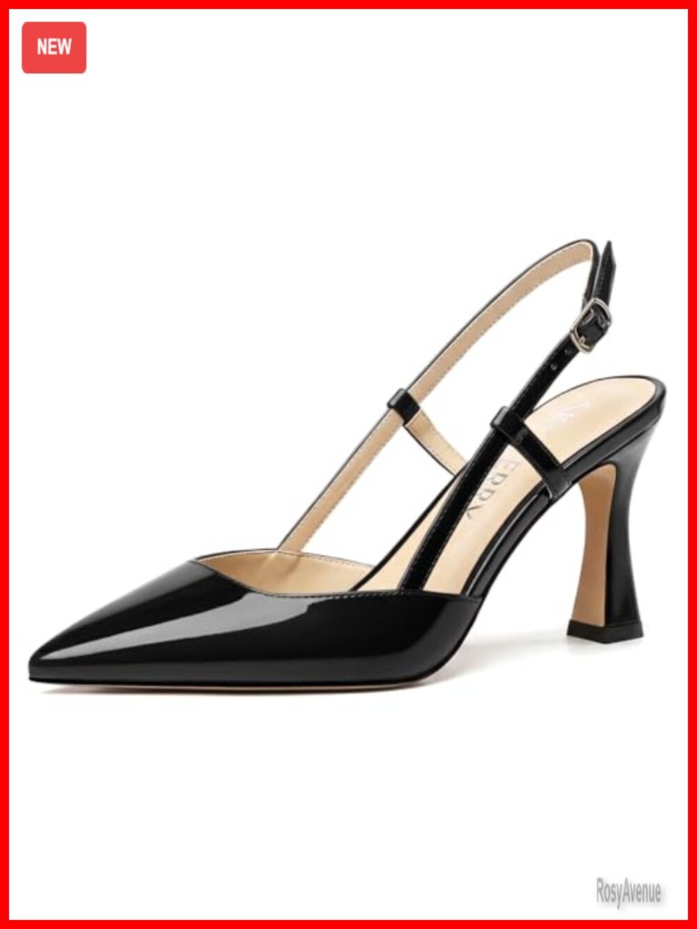 Women's Slingback Kitten Heel Pointed Toe Closed Toe Pumps
